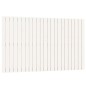 vidaXL Cabecero de cama de pared madera maciza pino blanco 147x3x90 cm vidaXL Cabecero de cama de pared madera maciza pino blanco 147x3x90 cm