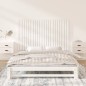 vidaXL Cabecero de cama de pared madera maciza pino blanco 147x3x90 cm vidaXL Cabecero de cama de pared madera maciza pino blanco 147x3x90 cm