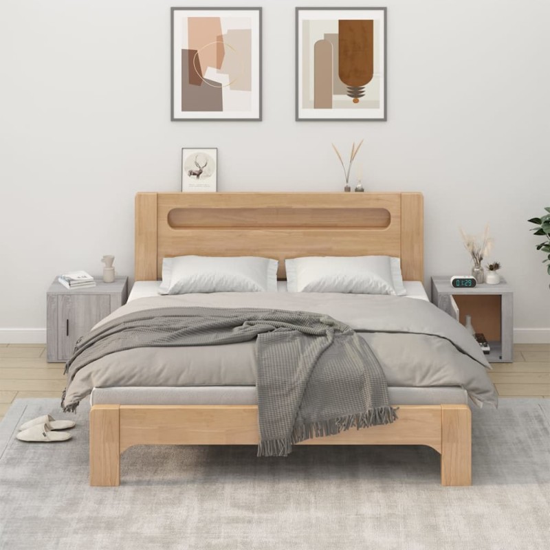 vidaXL Mesitas de noche 2 unidades color gris Sonoma 50x39x47 cm