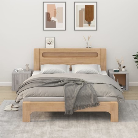 vidaXL Mesitas de noche 2 unidades color gris Sonoma 50x39x47 cm