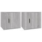 vidaXL Mesitas de noche 2 unidades color gris Sonoma 50x39x47 cm