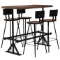 vidaXL Conjunto de muebles de bar 5 piezas madera maciza reciclada vidaXL Conjunto de muebles de bar 5 piezas madera maciza reciclada