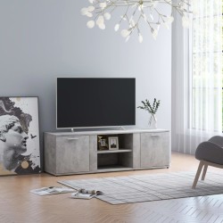 vidaXL Mueble de TV madera contrachapada gris hormigón 120x34x37 cm