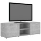 vidaXL Mueble de TV madera contrachapada gris hormigón 120x34x37 cm vidaXL Mueble de TV madera contrachapada gris hormigón 120x34x37 cm