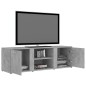 vidaXL Mueble de TV madera contrachapada gris hormigón 120x34x37 cm vidaXL Mueble de TV madera contrachapada gris hormigón 120x34x37 cm