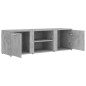 vidaXL Mueble de TV madera contrachapada gris hormigón 120x34x37 cm vidaXL Mueble de TV madera contrachapada gris hormigón 120x34x37 cm