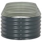 vidaXL Arriate de acero galvanizado gris 240x80x44 cm vidaXL Arriate de acero galvanizado gris 240x80x44 cm