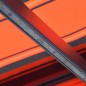 vidaXL Toldo retráctil manual con LED naranja y marrón 350x250 cm vidaXL Toldo retráctil manual con LED naranja y marrón 350x250 cm