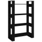 vidaXL Estantería/divisor de espacios madera pino negro 80x35x125 cm vidaXL Estantería/divisor de espacios madera pino negro 80x35x125 cm