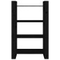 vidaXL Estantería/divisor de espacios madera pino negro 80x35x125 cm vidaXL Estantería/divisor de espacios madera pino negro 80x35x125 cm