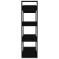 vidaXL Estantería/divisor de espacios madera pino negro 80x35x125 cm vidaXL Estantería/divisor de espacios madera pino negro 80x35x125 cm