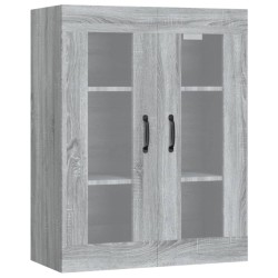 vidaXL Armario de pared colgante gris Sonoma 69,5x34x90 cm