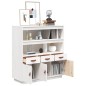 vidaXL Aparador alto madera maciza de pino blanco 100x40x108,5 cm vidaXL Aparador alto madera maciza de pino blanco 100x40x108,5 cm