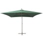 vidaXL Sombrilla colgante con palo de aluminio 300x300 cm verde vidaXL Sombrilla colgante con palo de aluminio 300x300 cm verde