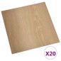 vidaXL Tarimas de suelo autoadhesivas 20 unidades PVC 1,86 m² marrón vidaXL Tarimas de suelo autoadhesivas 20 unidades PVC 1,86 m² marrón