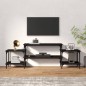 vidaXL Mueble para TV madera contrachapada negro 157x35x52 cm vidaXL Mueble para TV madera contrachapada negro 157x35x52 cm