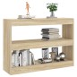 vidaXL Estantería/divisor de espacios color roble Sonoma 100x30x72 cm vidaXL Estantería/divisor de espacios color roble Sonoma 100x30x72 cm