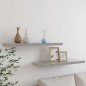 vidaXL Estante flotante pared 2 uds MDF gris hormigón 80x23,5x3,8 cm vidaXL Estante flotante pared 2 uds MDF gris hormigón 80x23,5x3,8 cm