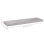 vidaXL Estante flotante pared 2 uds MDF gris hormigón 80x23,5x3,8 cm vidaXL Estante flotante pared 2 uds MDF gris hormigón 80x23,5x3,8 cm