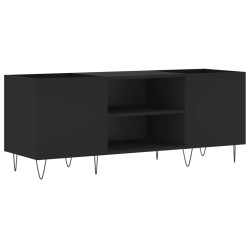 vidaXL Mueble para discos madera contrachapada negro 121x38x48 cm
