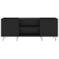 vidaXL Mueble para discos madera contrachapada negro 121x38x48 cm vidaXL Mueble para discos madera contrachapada negro 121x38x48 cm