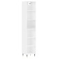 vidaXL Aparador alto contrachapada blanco brillante 34,5x32,5x180 cm vidaXL Aparador alto contrachapada blanco brillante 34,5x32,5x180 cm