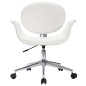 vidaXL Sillas de comedor giratorias 2 unidades cuero sintético blanco vidaXL Sillas de comedor giratorias 2 unidades cuero sintético blanco