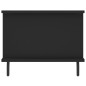 vidaXL Mesa de centro madera contrachapada negro 90x50x40 cm