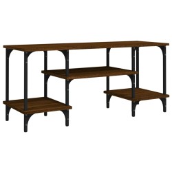 vidaXL Mueble de TV madera contrachapada marrón roble 102x35x45,5 cm