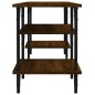 vidaXL Mueble de TV madera contrachapada marrón roble 102x35x45,5 cm
