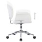 vidaXL Sillas de comedor giratorias 2 unidades cuero sintético blanco vidaXL Sillas de comedor giratorias 2 unidades cuero sintético blanco