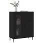 vidaXL Aparador de madera de ingeniería negro 69,5x34x90 cm vidaXL Aparador de madera de ingeniería negro 69,5x34x90 cm