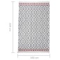 vidaXL Alfombra de algodón gris 160x230 cm vidaXL Alfombra de algodón gris 160x230 cm