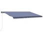 vidaXL Toldo automático retráctil azul y blanco 600x300 cm vidaXL Toldo automático retráctil azul y blanco 600x300 cm