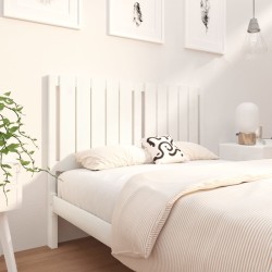 vidaXL Cabecero de cama madera maciza de pino blanco 125,5x4x100 cm