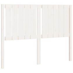 vidaXL Cabecero de cama madera maciza de pino blanco 125,5x4x100 cm