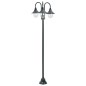 vidaXL Farola de jardín con 3 luces aluminio verde oscuro E27 220 cm vidaXL Farola de jardín con 3 luces aluminio verde oscuro E27 220 cm