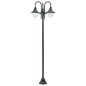 vidaXL Farola de jardín con 3 luces aluminio verde oscuro E27 220 cm vidaXL Farola de jardín con 3 luces aluminio verde oscuro E27 220 cm