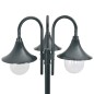 vidaXL Farola de jardín con 3 luces aluminio verde oscuro E27 220 cm vidaXL Farola de jardín con 3 luces aluminio verde oscuro E27 220 cm