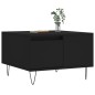 vidaXL Mesa de centro madera contrachapada negro 55x55x36,5 cm