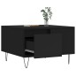 vidaXL Mesa de centro madera contrachapada negro 55x55x36,5 cm