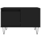 vidaXL Mesa de centro madera contrachapada negro 55x55x36,5 cm
