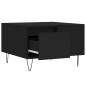 vidaXL Mesa de centro madera contrachapada negro 55x55x36,5 cm