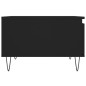 vidaXL Mesa de centro madera contrachapada negro 55x55x36,5 cm