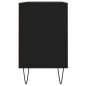vidaXL Mueble de TV madera de ingeniería negro 103,5x30x50 cm vidaXL Mueble de TV madera de ingeniería negro 103,5x30x50 cm