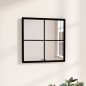vidaXL Espejo de pared metal negro 40x40 cm vidaXL Espejo de pared metal negro 40x40 cm