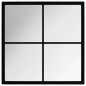 vidaXL Espejo de pared metal negro 40x40 cm vidaXL Espejo de pared metal negro 40x40 cm