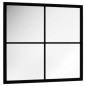 vidaXL Espejo de pared metal negro 40x40 cm vidaXL Espejo de pared metal negro 40x40 cm