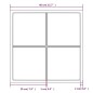 vidaXL Espejo de pared metal negro 40x40 cm vidaXL Espejo de pared metal negro 40x40 cm