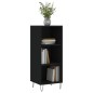 vidaXL Aparador de madera de ingeniería negro 34,5x32,5x90 cm vidaXL Aparador de madera de ingeniería negro 34,5x32,5x90 cm